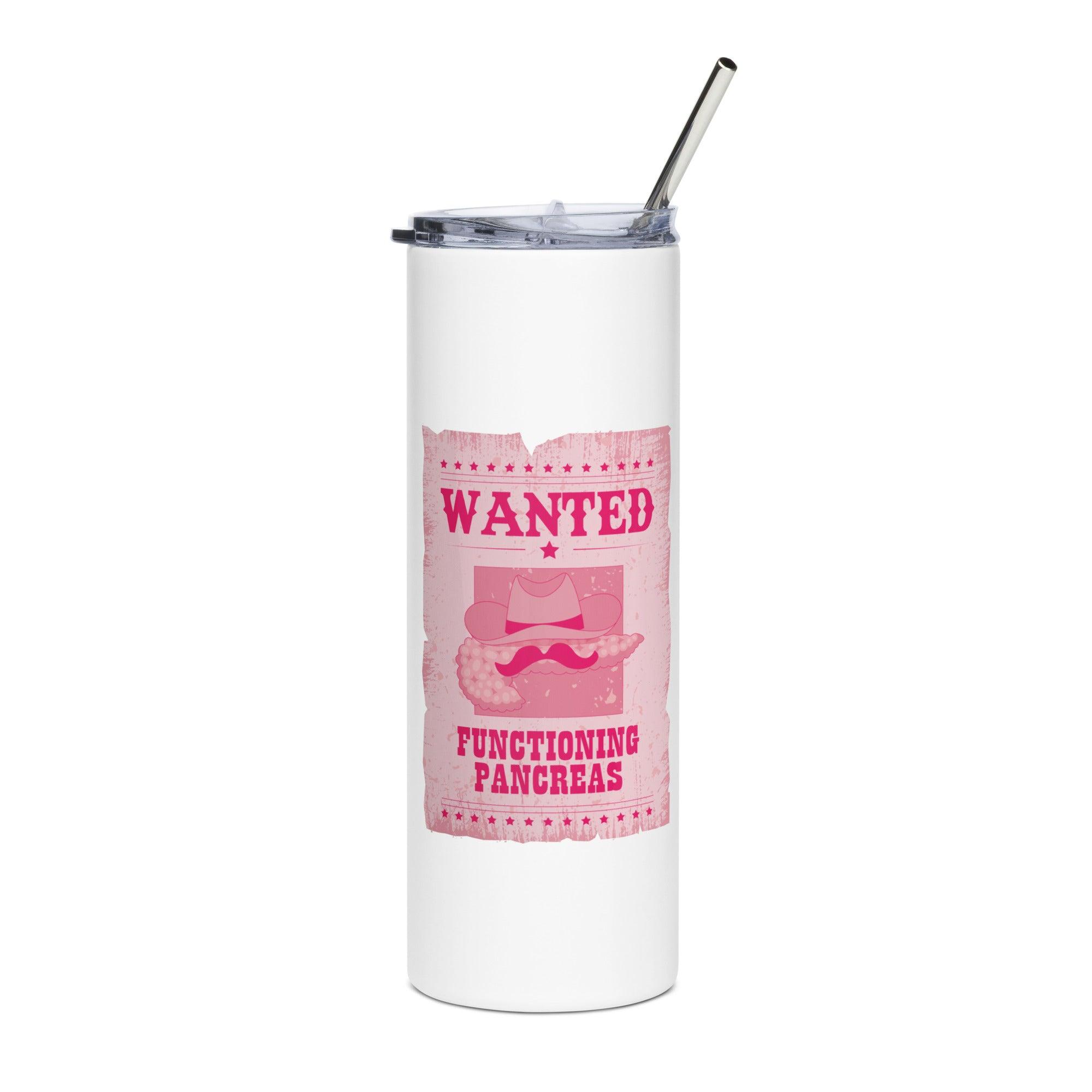 ExpressionMed Wanted Poster in Pink Stainless steel tumbler