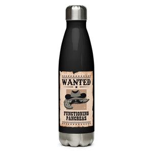 ExpressionMed Wanted Poster in Antique Brown Stainless steel water bottle