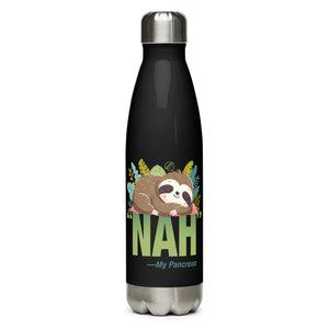 ExpressionMed NAH Sloth Stainless steel water bottle