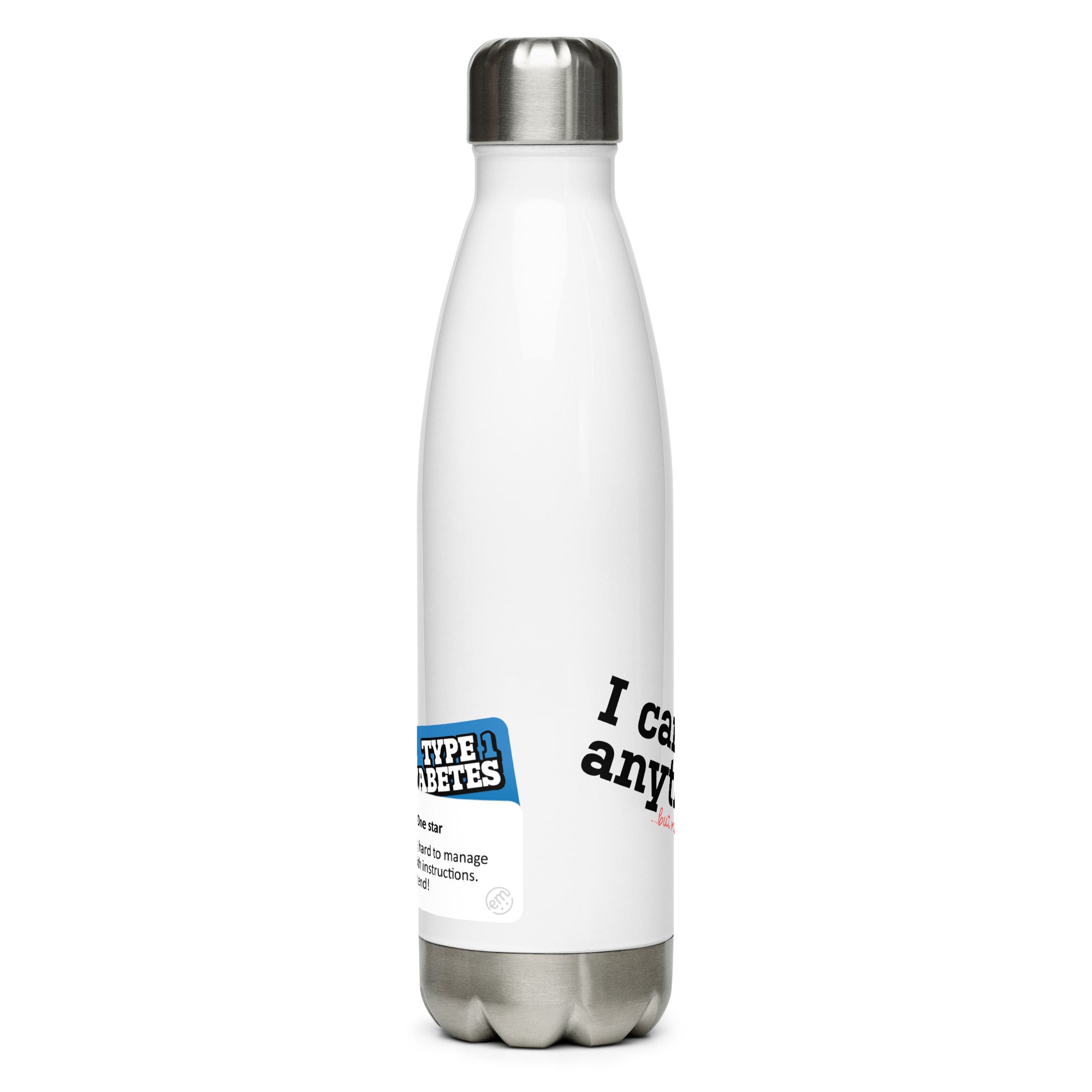 ExpressionMed T1D Sticker Variety Stainless steel water bottle