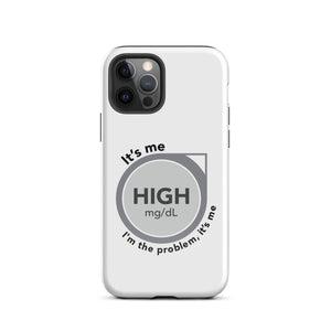 ExpressionMed High, I'm the Problem Tough Case for iPhone® Taylor Swift-inspired design incorporating CGM glucose monitor symbolism