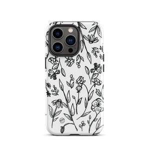 ExpressionMed Custom Black and White Floral Tough Case for iPhone®