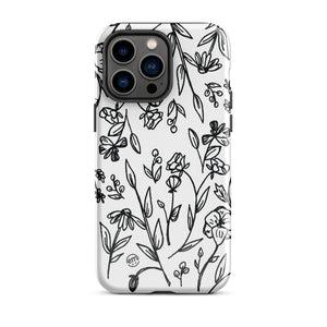 ExpressionMed Custom Black and White Floral Tough Case for iPhone®