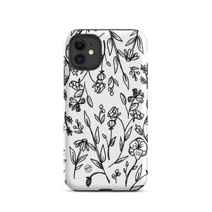 ExpressionMed Custom Black and White Floral Tough Case for iPhone®