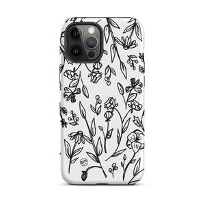 ExpressionMed Custom Black and White Floral Tough Case for iPhone®