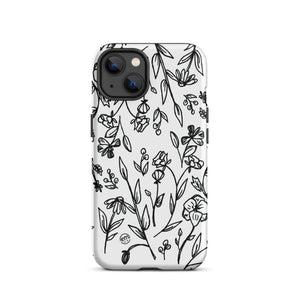 ExpressionMed Custom Black and White Floral Tough Case for iPhone®