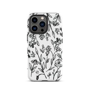 ExpressionMed Custom Black and White Floral Tough Case for iPhone®