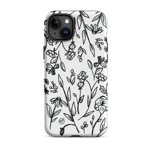 ExpressionMed Custom Black and White Floral Tough Case for iPhone®