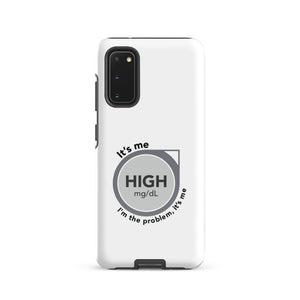 ExpressionMed High, I'm the Problem Tough case for Samsung® Continuous Glucose Monitor (CGM) symbol with Taylor Swift 'Anti-Hero' lyrics design