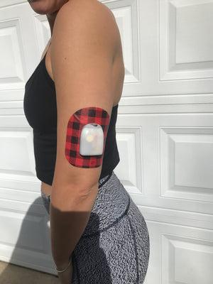 ExpressionMed Into the Woods Variety Pack Pod Tape, Single Tape, Woman Wearing Plaid Themed Pod Adhesive Patch Design