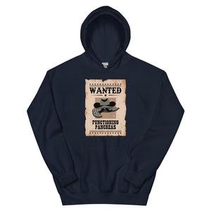 ExpressionMed Wanted Poster in Antique Brown Unisex Hoodie