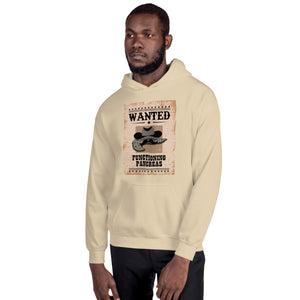 ExpressionMed Wanted Poster in Antique Brown Unisex Hoodie