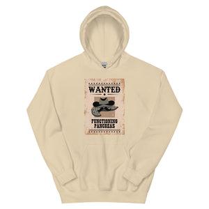 ExpressionMed Wanted Poster in Antique Brown Unisex Hoodie