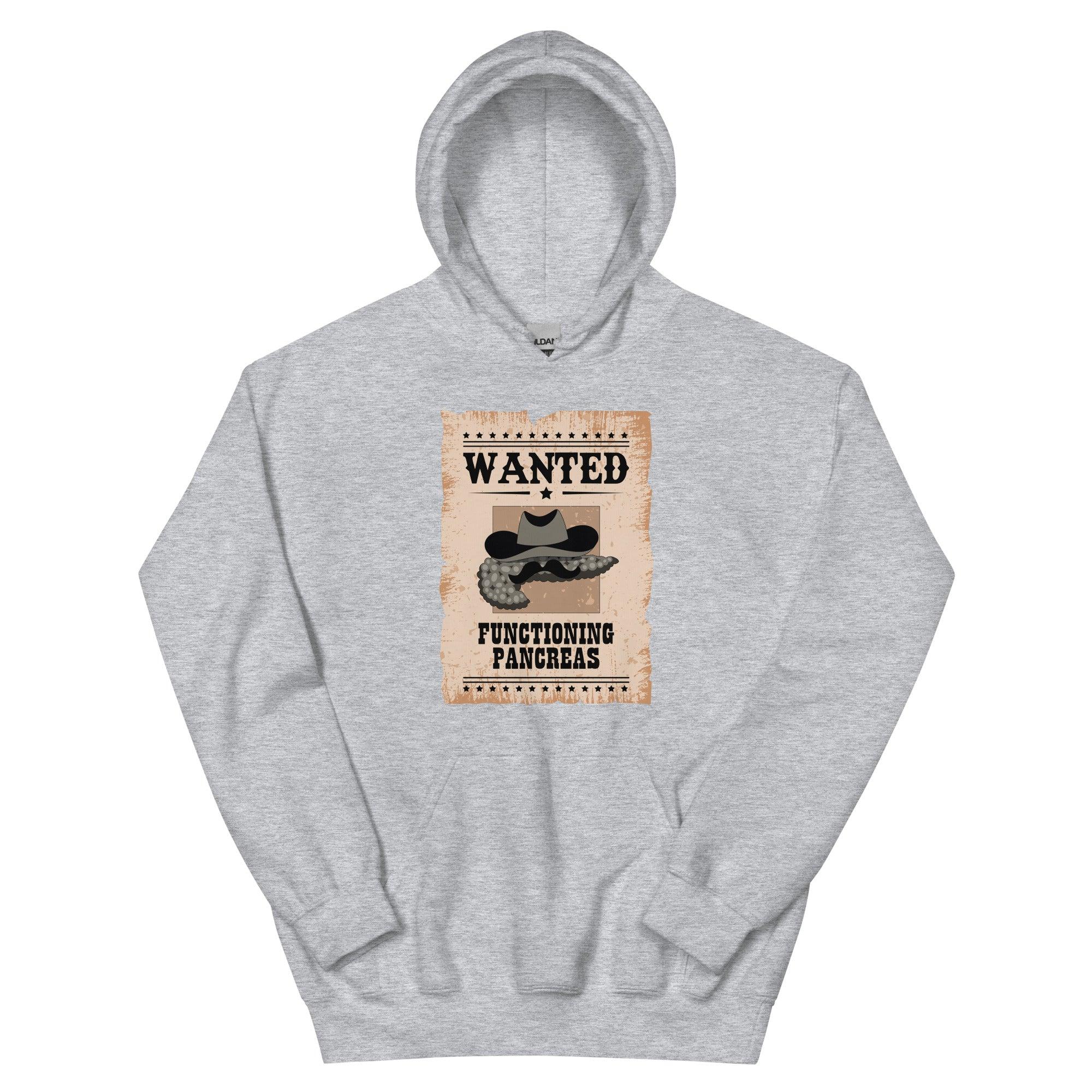 ExpressionMed Wanted Poster in Antique Brown Unisex Hoodie