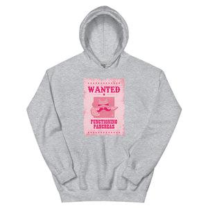 ExpressionMed Wanted Poster in Pink Unisex Hoodie