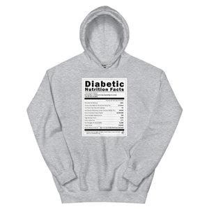 ExpressionMed Diabetic Nutrition Facts Label Unisex Hoodie  Diet Monitor,  