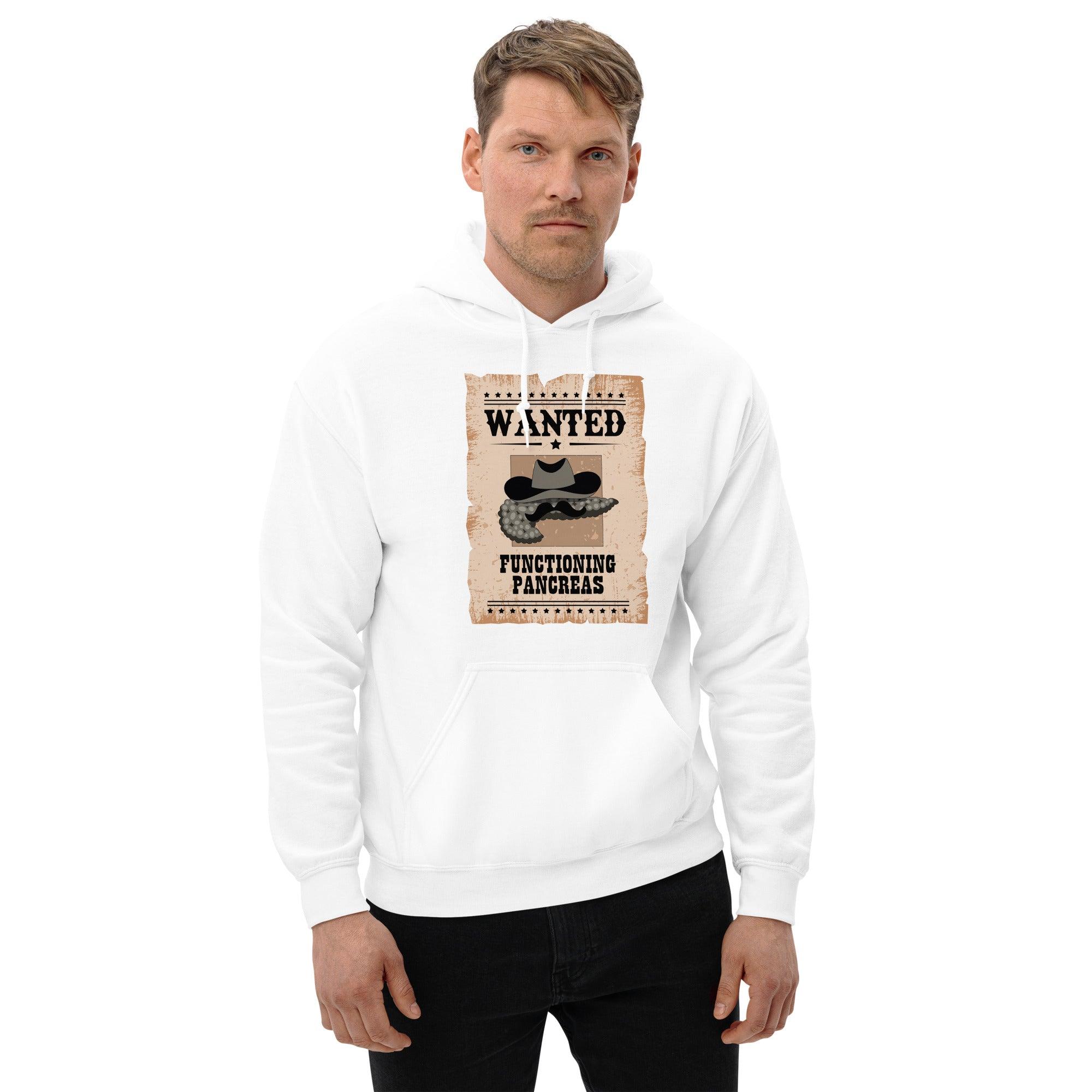 ExpressionMed Wanted Poster in Antique Brown Unisex Hoodie