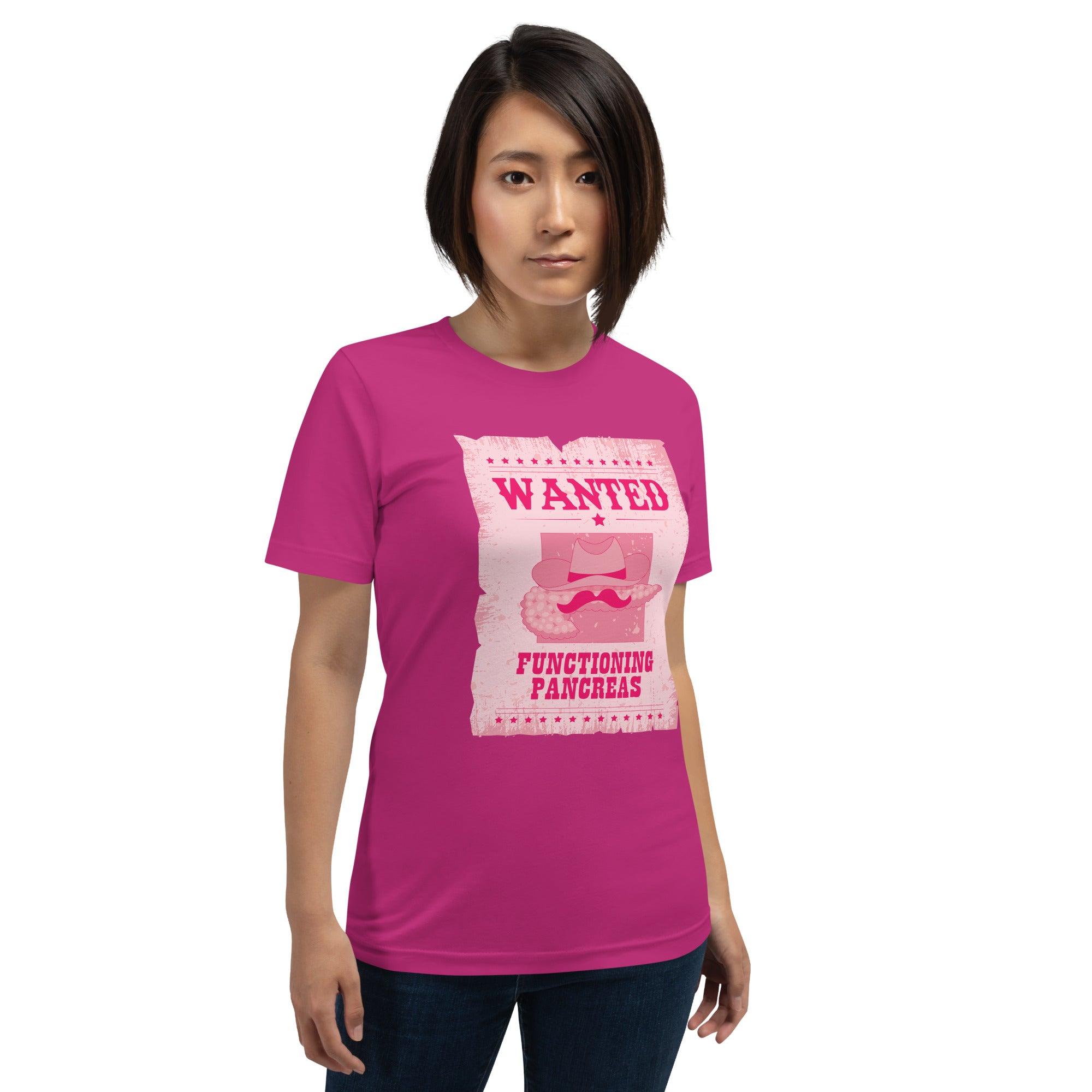 ExpressionMed Wanted Poster in Pink Unisex t-shirt