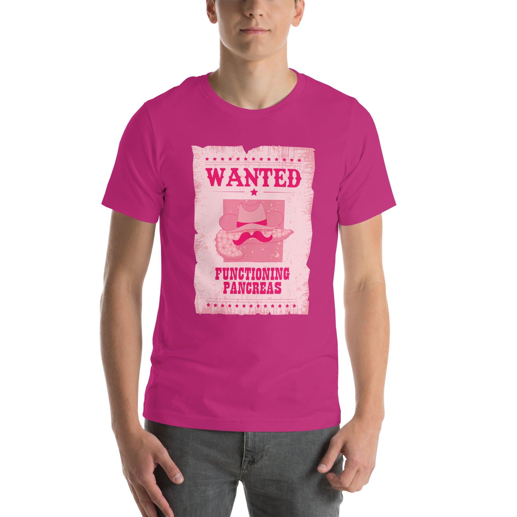 ExpressionMed Wanted Poster in Pink Unisex t-shirt