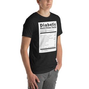 ExpressionMed Diabetic Nutrition Facts Label Unisex T-shirt  Sugar Tracker,  