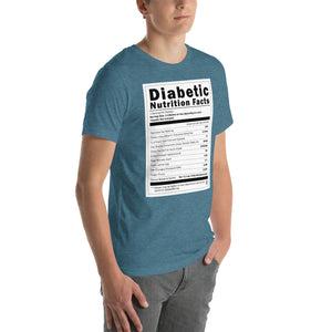 ExpressionMed Diabetic Nutrition Facts Label Unisex T-shirt  Sugar Information,  