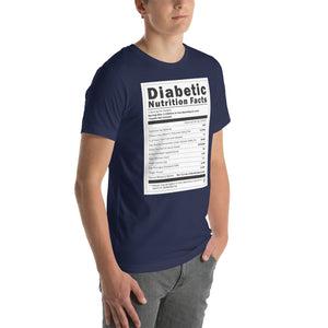 ExpressionMed Diabetic Nutrition Facts Label Unisex T-shirt  Health Facts,  