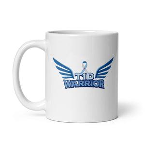 ExpressionMed T1D Warrior White glossy mug