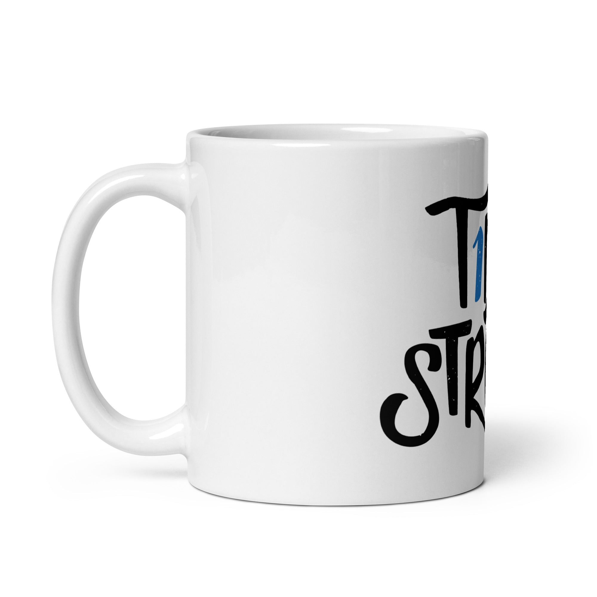 ExpressionMed T1D Strong White glossy mug