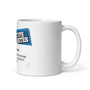 ExpressionMed Type 1 - 1 Star Review White glossy mug