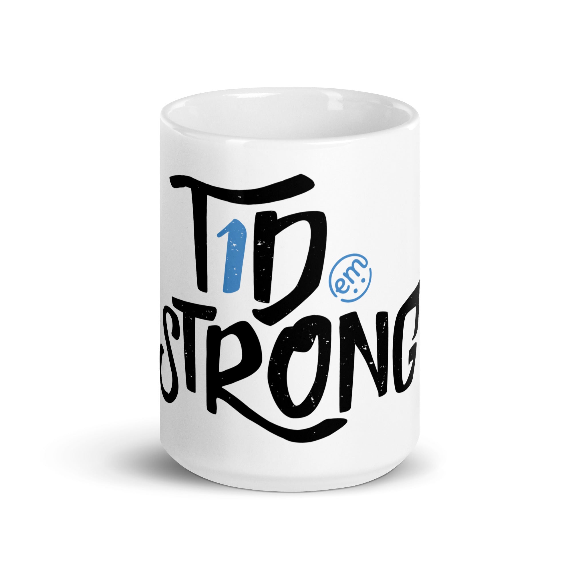 ExpressionMed T1D Strong White glossy mug