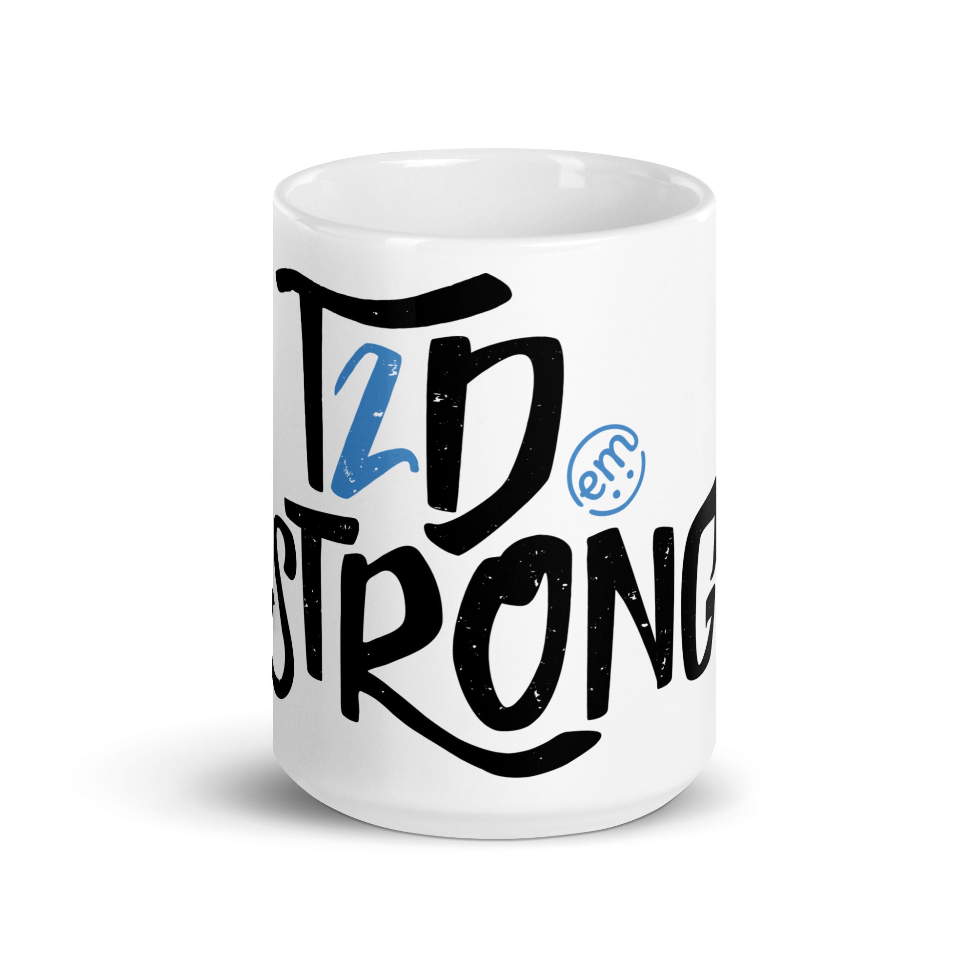 ExpressionMed T2D Strong White glossy mug