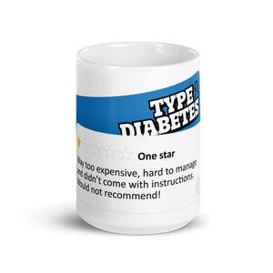 ExpressionMed Type 1 - 1 Star Review White glossy mug