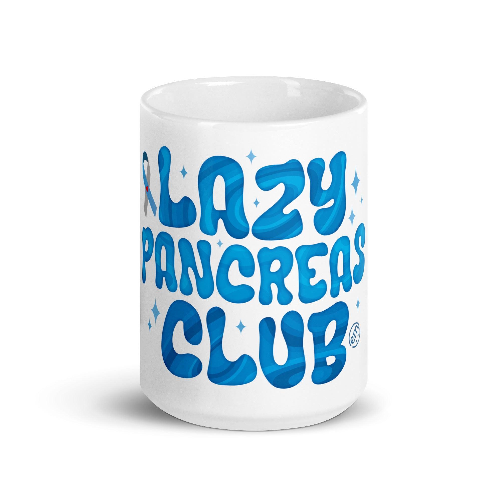 ExpressionMed Lazy Pancreas Club White glossy mug