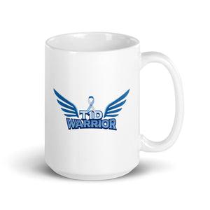 ExpressionMed T1D Warrior White glossy mug