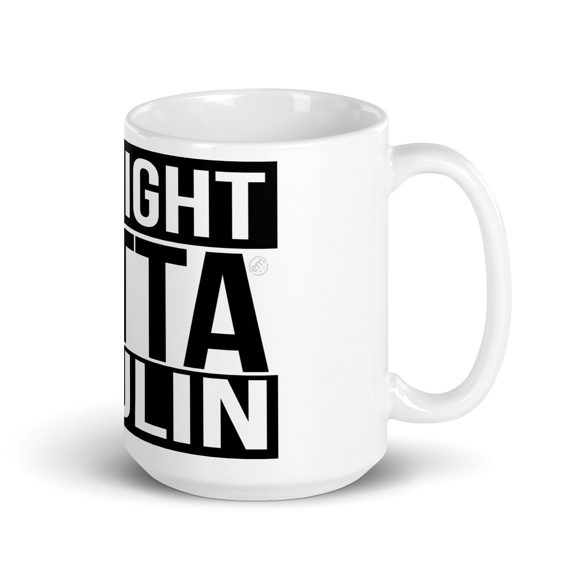 ExpressionMed Straight Outta Insulin White glossy mug