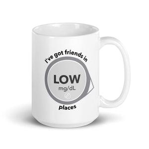 ExpressionMed Low Places White glossy mug