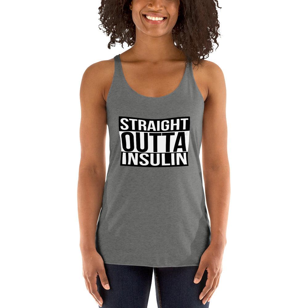 ExpressionMed Straight Outta Insulin Women's Racerback Tank Top