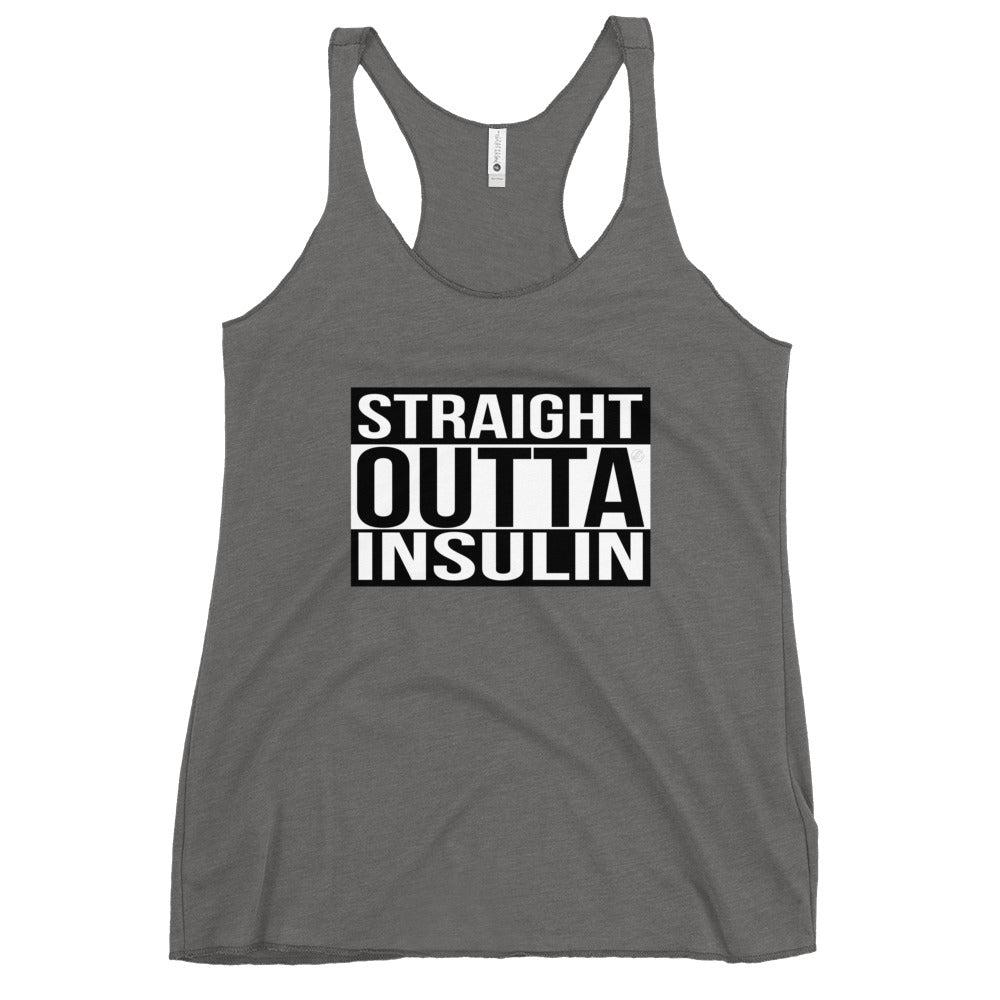 ExpressionMed Straight Outta Insulin Women's Racerback Tank Top