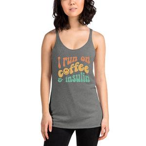 ExpressionMed Coffee and Insulin Women's Racerback Tank Top