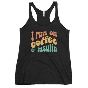 ExpressionMed Coffee and Insulin Women's Racerback Tank Top