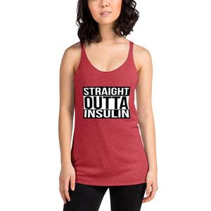 ExpressionMed Straight Outta Insulin Women's Racerback Tank Top