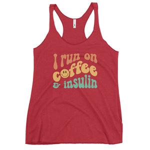 ExpressionMed Coffee and Insulin Women's Racerback Tank Top