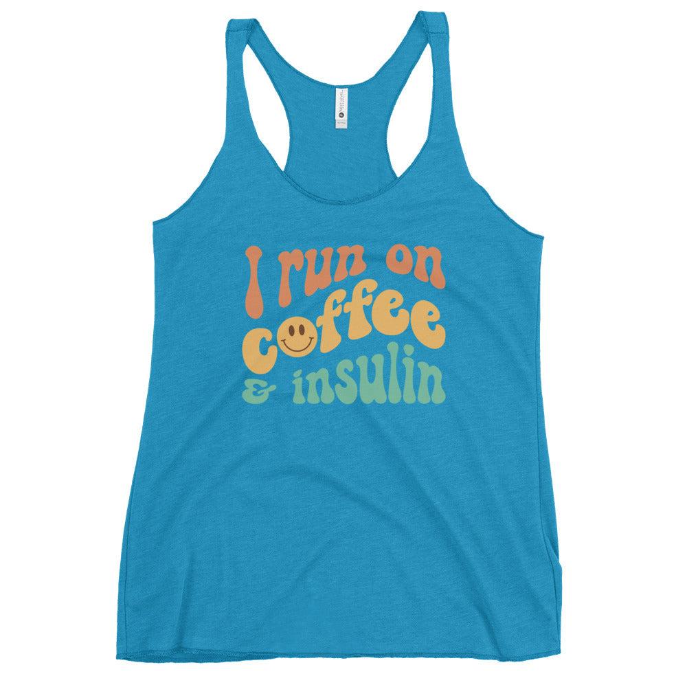 ExpressionMed Coffee and Insulin Women's Racerback Tank Top