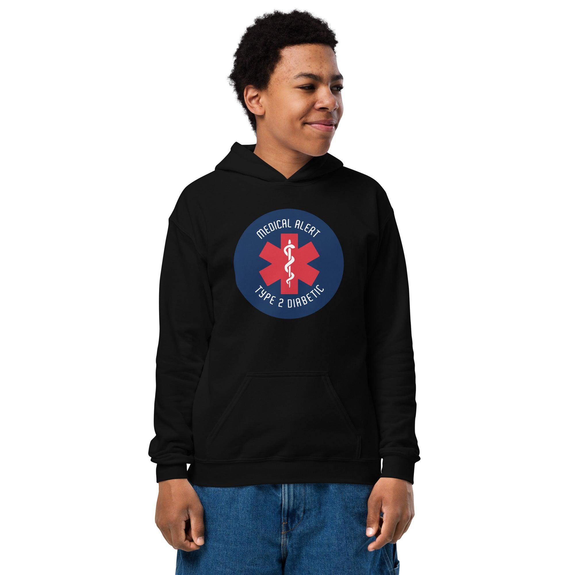 ExpressionMed Type 2 Diabetic Alert Youth heavy blend hoodie