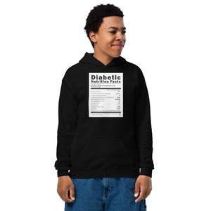 ExpressionMed Diabetic Nutrition Facts Label Youth Heavy Blend Hoodie  Nutrition Label,  