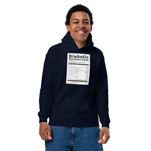 ExpressionMed Diabetic Nutrition Facts Label Youth Heavy Blend Hoodie  Food Label,  