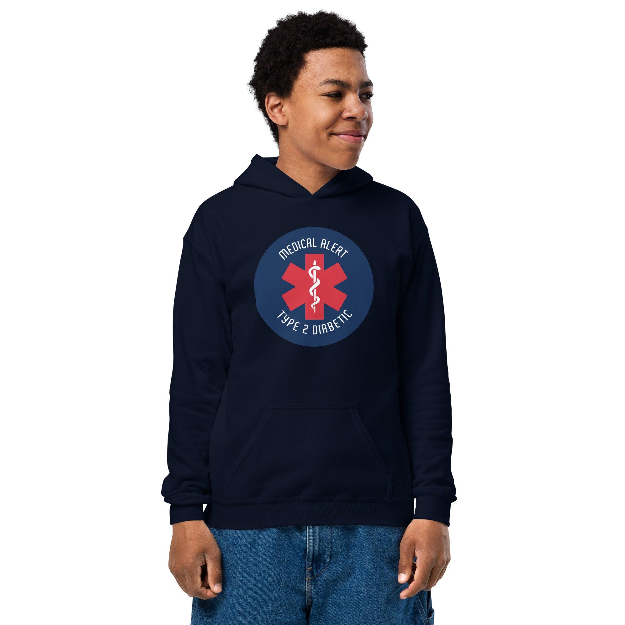 ExpressionMed Type 2 Diabetic Alert Youth heavy blend hoodie