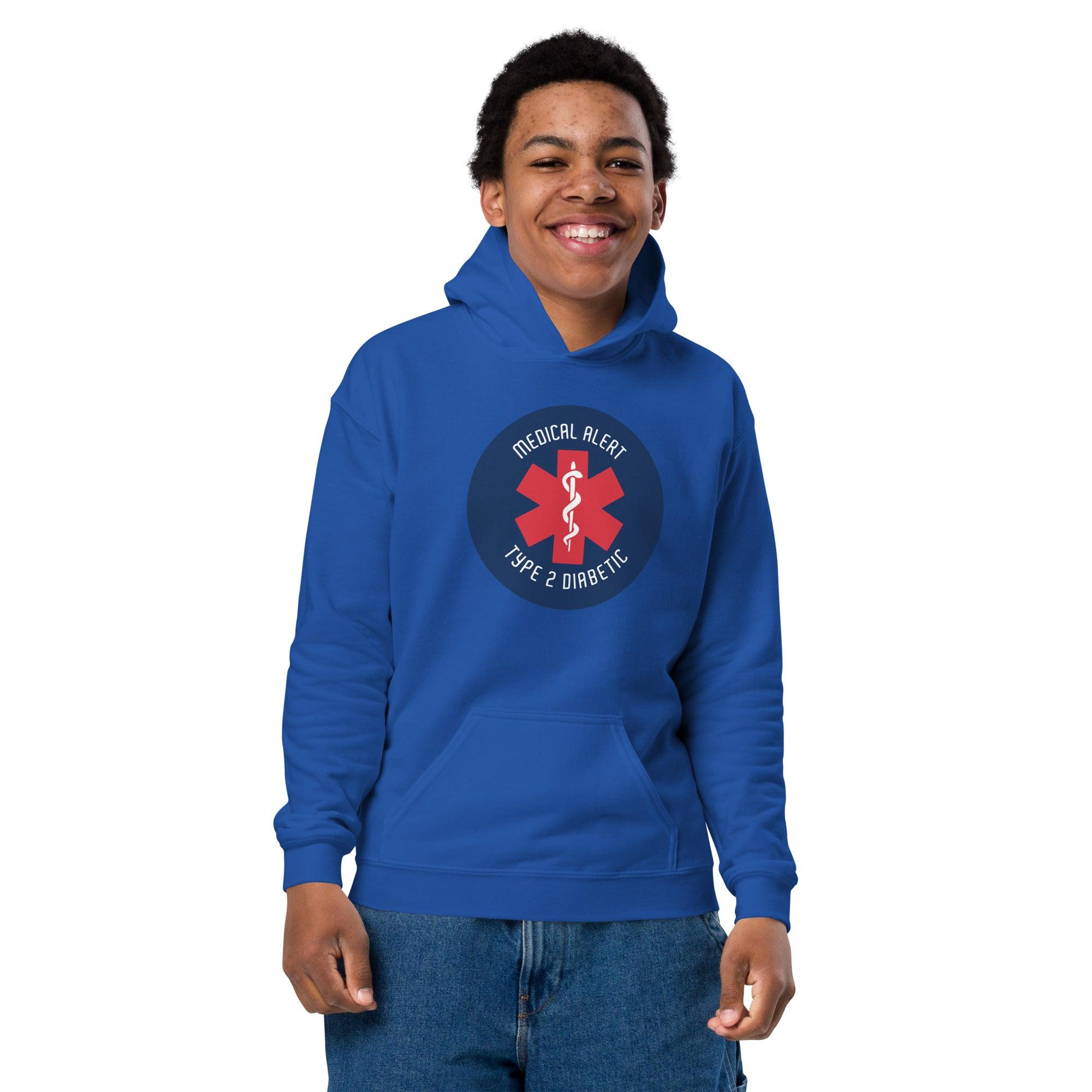 ExpressionMed Type 2 Diabetic Alert Youth heavy blend hoodie