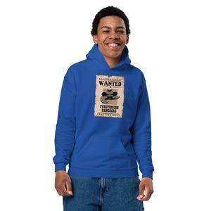 ExpressionMed Wanted Poster in Antique Brown Youth heavy blend hoodie