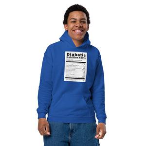 ExpressionMed Diabetic Nutrition Facts Label Youth Heavy Blend Hoodie  Calorie Count,  